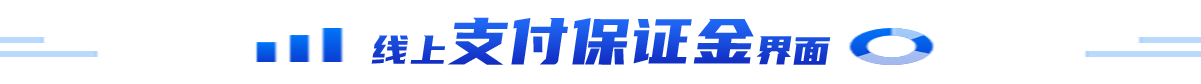 线上支付保证金界面