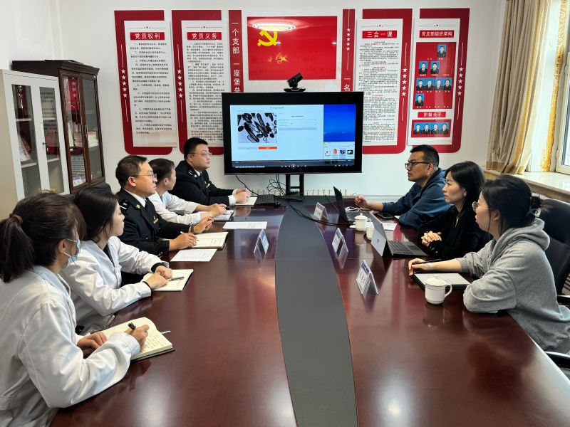 4月16日，保健中心与中国人民解放军军事科学院军事医学研究院开展业务交流